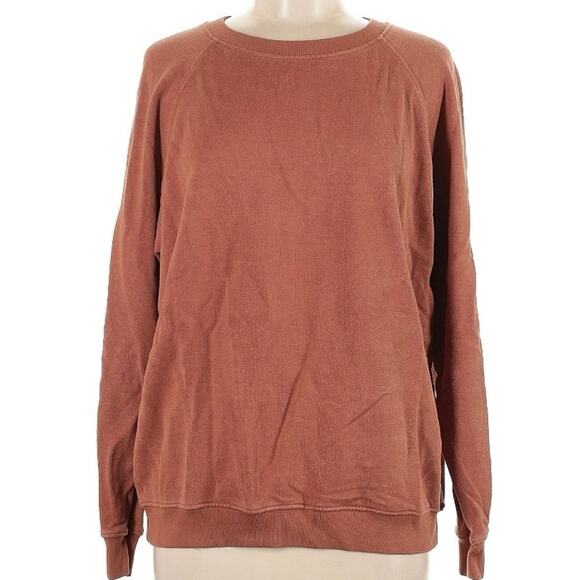 Jungmaven Hemp Cotton Sweatshirt Bonfire Raglan Rooibos Tea Crewneck Unisex - Picture 1 of 4